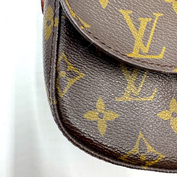 Auth Louis Vuitton Brown Monogram LV Saint Cloud Crossbody Bag PM Vintage - Picture 11 of 16